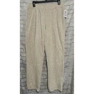 IDEOLOGY ID Casual Pants Womens M Fleece Lined Light Sand Beige Pockets Pull On
